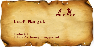 Leif Margit névjegykártya